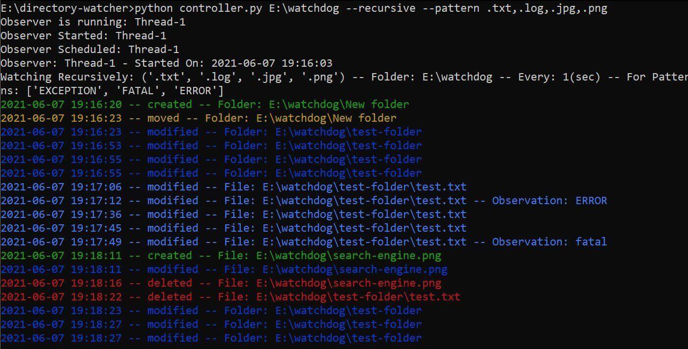 How to Create a Watchdog in Python | D E W = 露の世